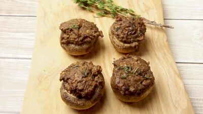 vegan stuffed mushrooms