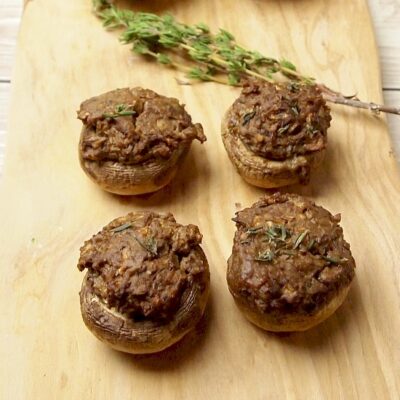 vegan stuffed mushrooms