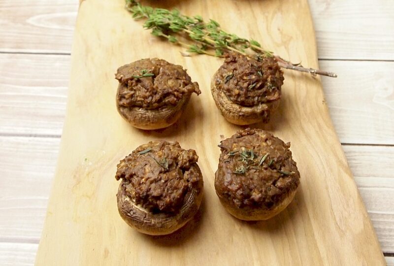 vegan stuffed mushrooms