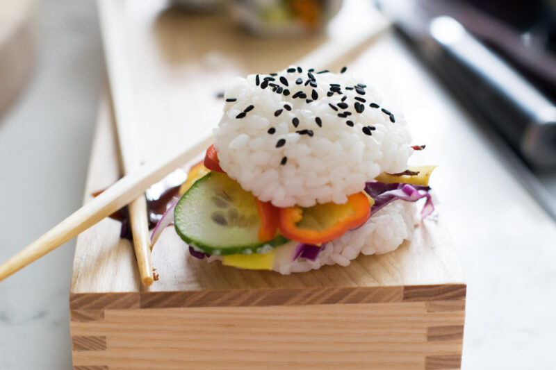 vegan sushi burger 2