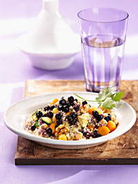Vegetable Couscous with Wild Blueberries