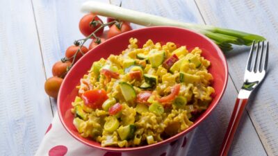 vegetables and pasta