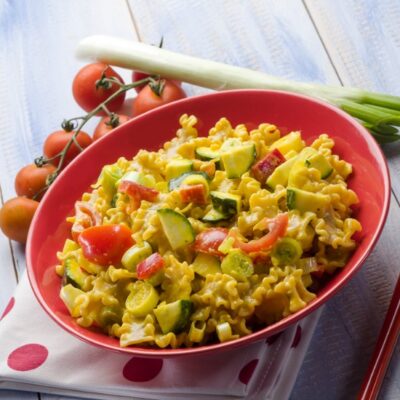 vegetables and pasta