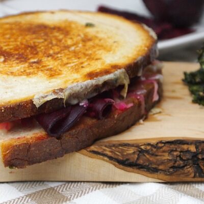 vegetarian low fat reuben sandwich