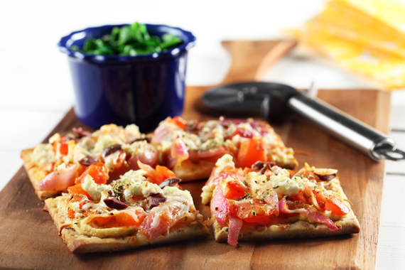 Vegetarian_Greek_Pizza_Flatbread___Spinach_Saute_