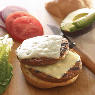 Double Veggie Cheeseburgers