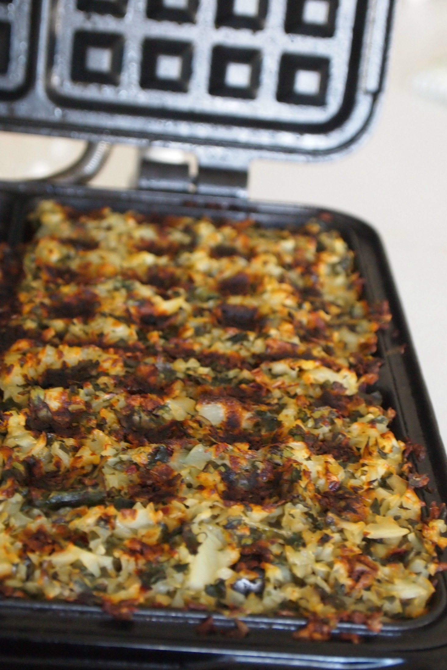 Waffle Iron Hash Browns