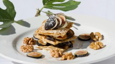 Walnut and Fig Napoleon