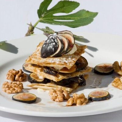 Walnut and Fig Napoleon