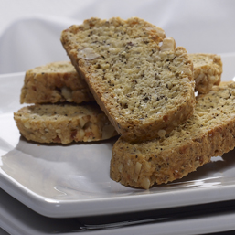Walnut Asiago & Black Pepper Biscotti