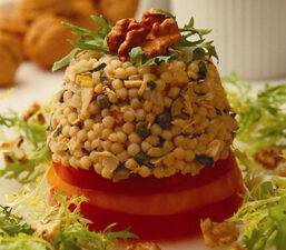 Walnut Couscous & (low sodium)Tuna Tower