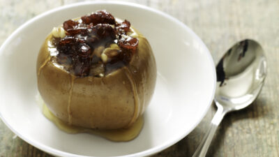 Walnut, Ginger and Cranberry Stuffed Apples
