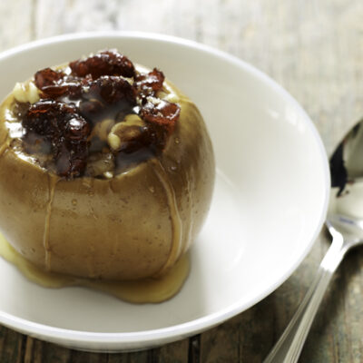 Walnut, Ginger and Cranberry Stuffed Apples