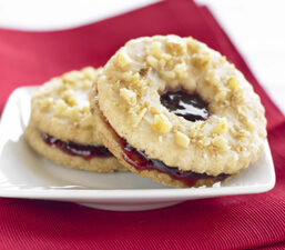 Walnut Linzer Cookies