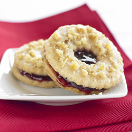 Walnut Linzer Cookies