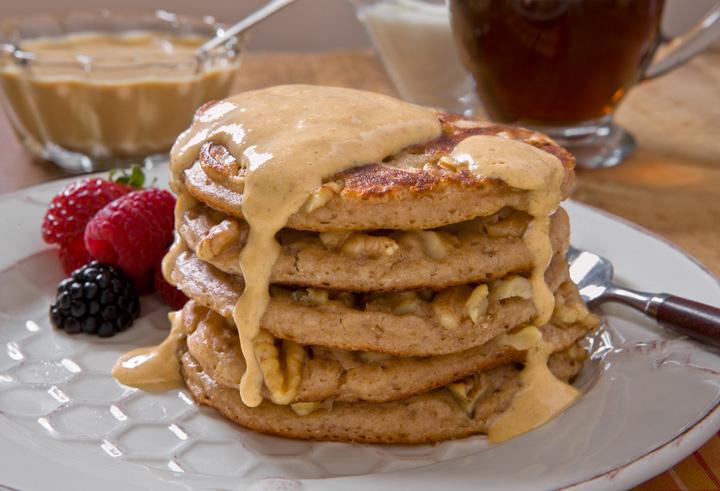 Walnut Whole Wheat Pancakes