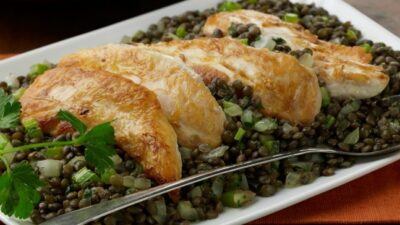 Warm Chicken-Lentil Salad