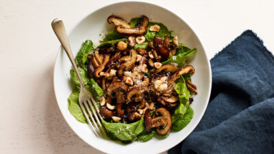 warm mushroom salad