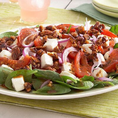 Warm Tomato-Spinach Salad