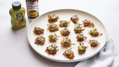 Wasabi Pea Latkes