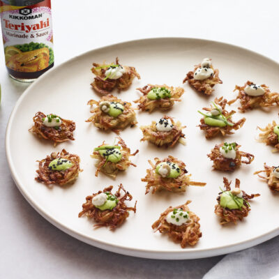 Wasabi Pea Latkes