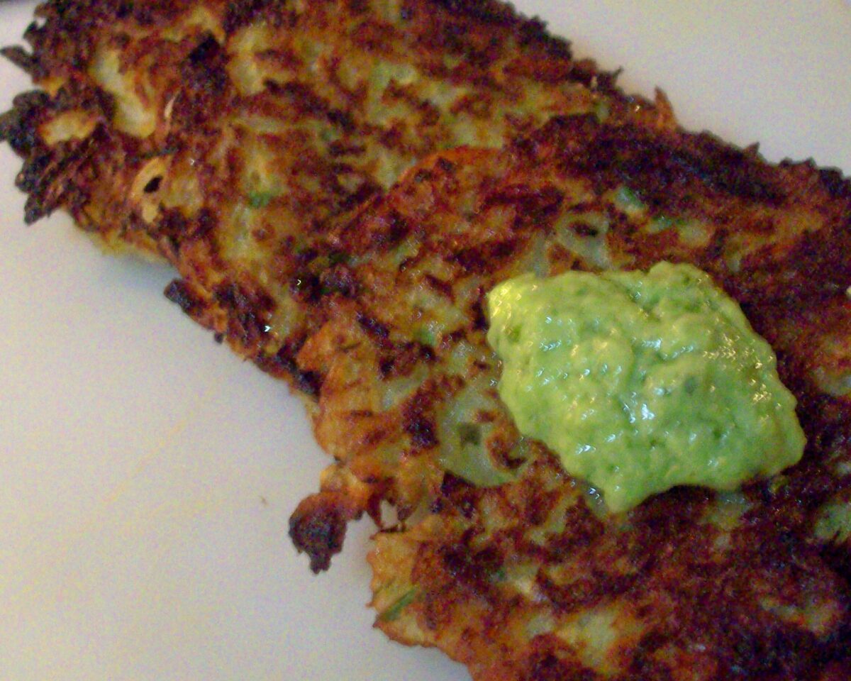 Wasabi Potato Latkes