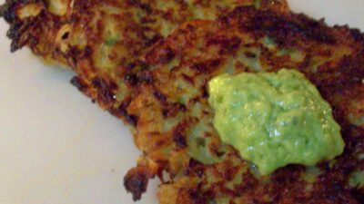 Wasabi Potato Latkes