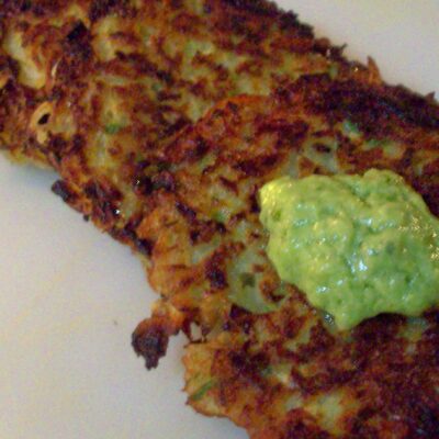 Wasabi Potato Latkes