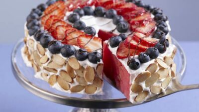 Watermelon Almond Tart