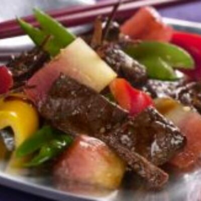 Watermelon and Beef with Tangerine Herb