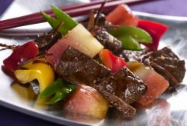 Watermelon and Beef with Tangerine Herb