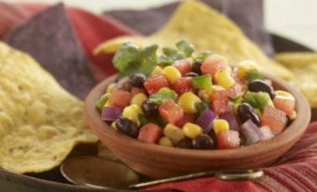 Watermelon, Black Bean and Corn Salsa