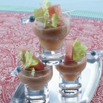 Watermelon Ginger Celery Shooters