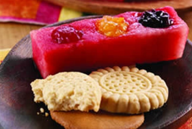 Watermelon Jelly Logs- Fruit Filled Rectangles