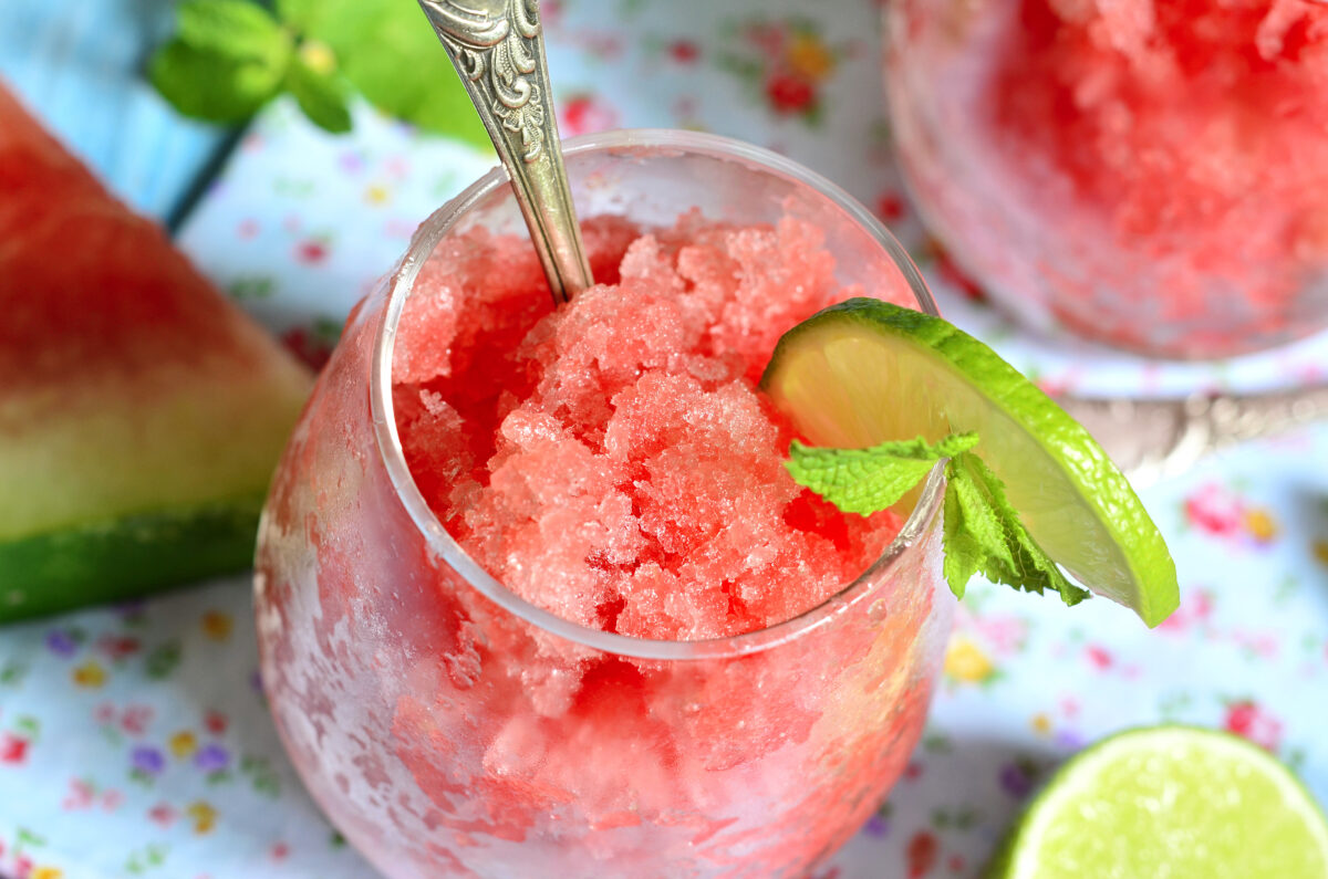 Watermelon Margarita Granita
