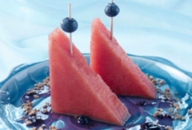 Watermelon Sailboats