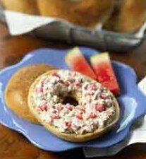 Watermelon Walnut Bagel Spread