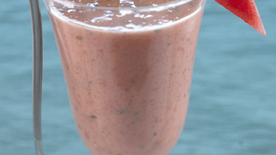 watermelon yogurt mint smoothie