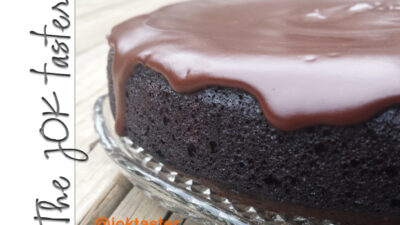 Week 21 Flourless Chocolate Cake with glaze featured image