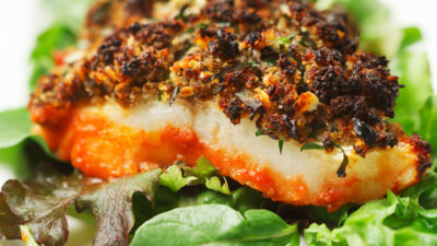 White Fish With Herb Duxelle