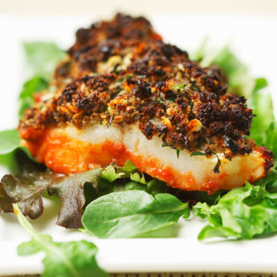 White Fish With Herb Duxelle