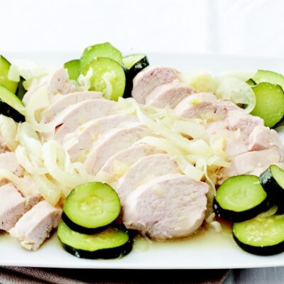 White Wine Poached Chicken with Dill