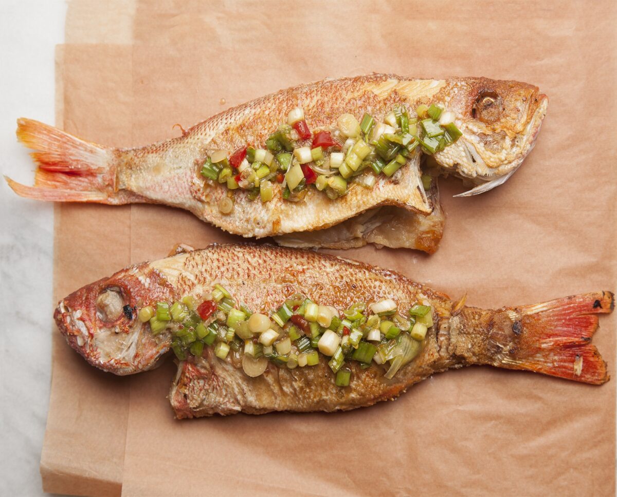 Whole Crisp Fish with Sichuan Sauce