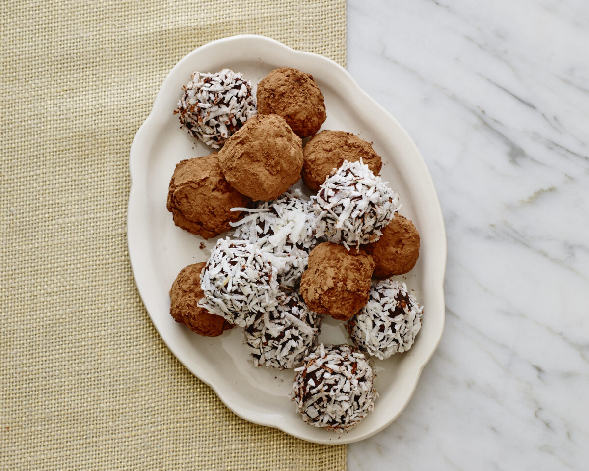 BITTERSWEET CHOCOLATE DATE TRUFFLES