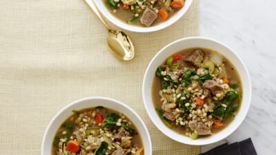 Spinach Lamb and Leek Slow Cooker Stew