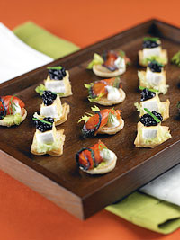 Wild Blueberry Canapés