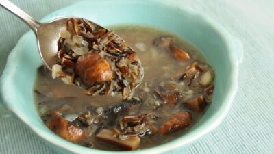 Wild Rice and Mushroom Soup