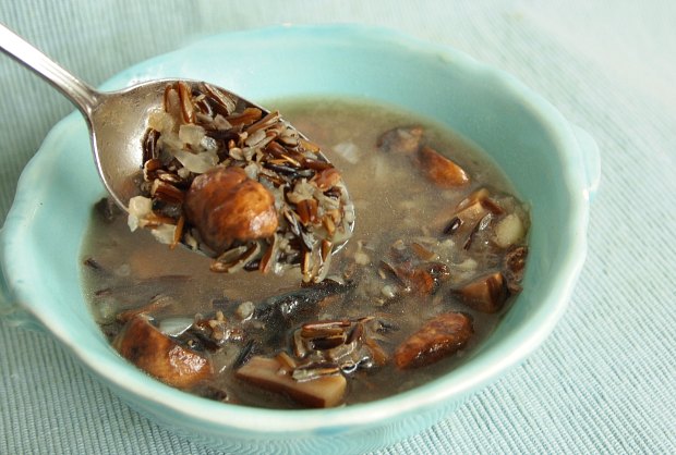 Wild Rice and Mushroom Soup