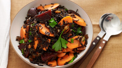Wild Rice with Carrots and Beets