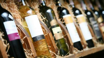 wine bottles